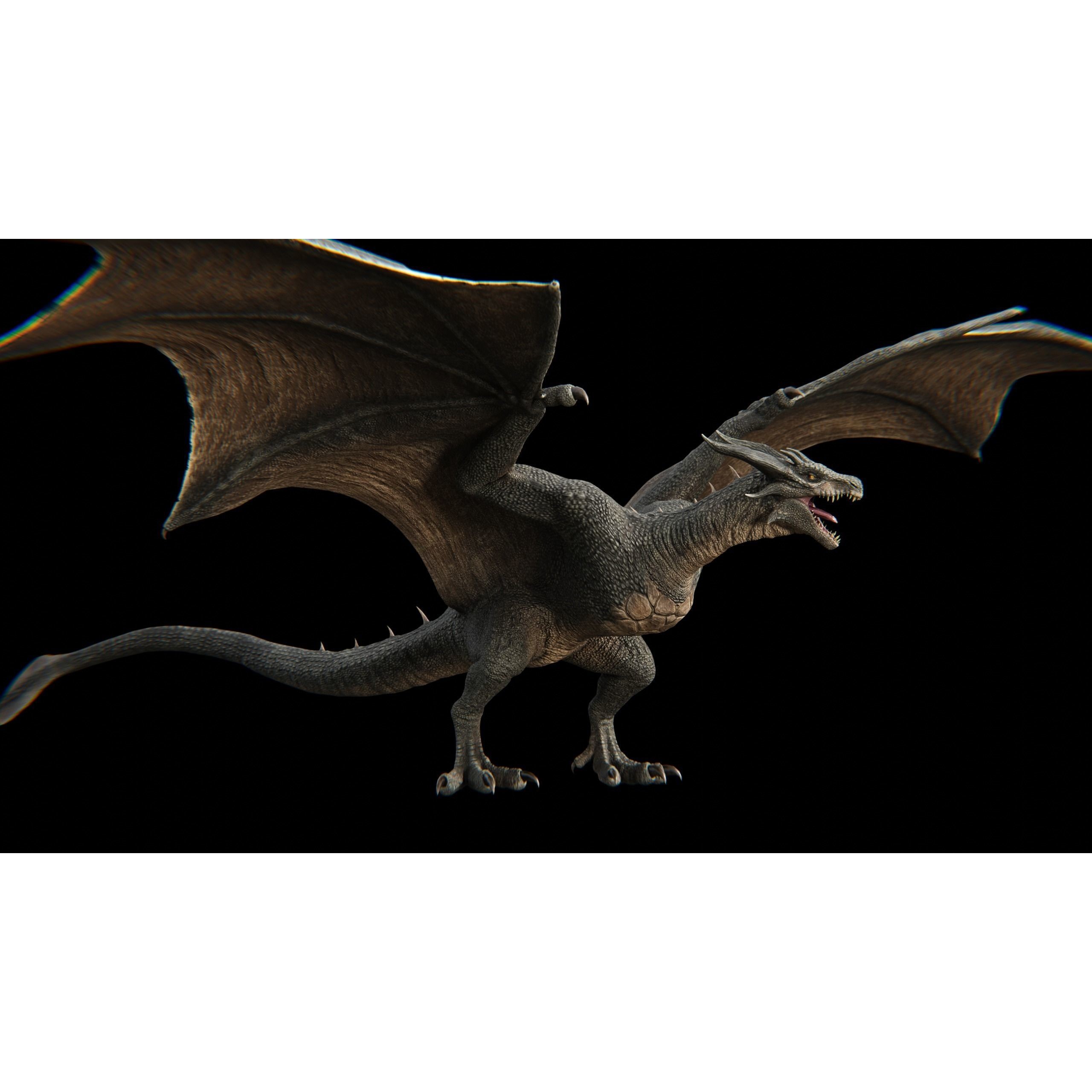 Dragon Wyvern - Low-Poly Game-Ready 3D Model - View 6
