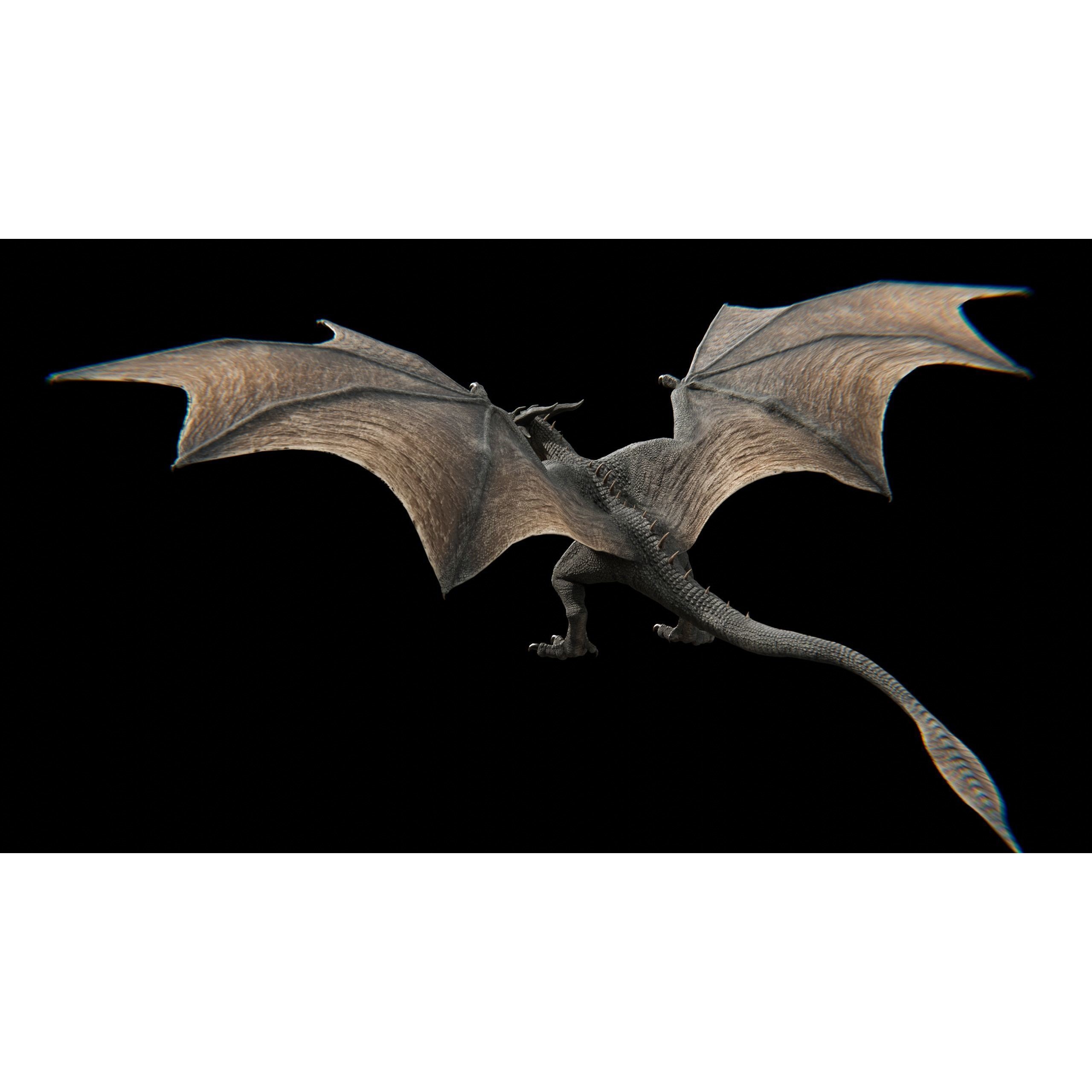 Dragon Wyvern - Low-Poly Game-Ready 3D Model - View 8