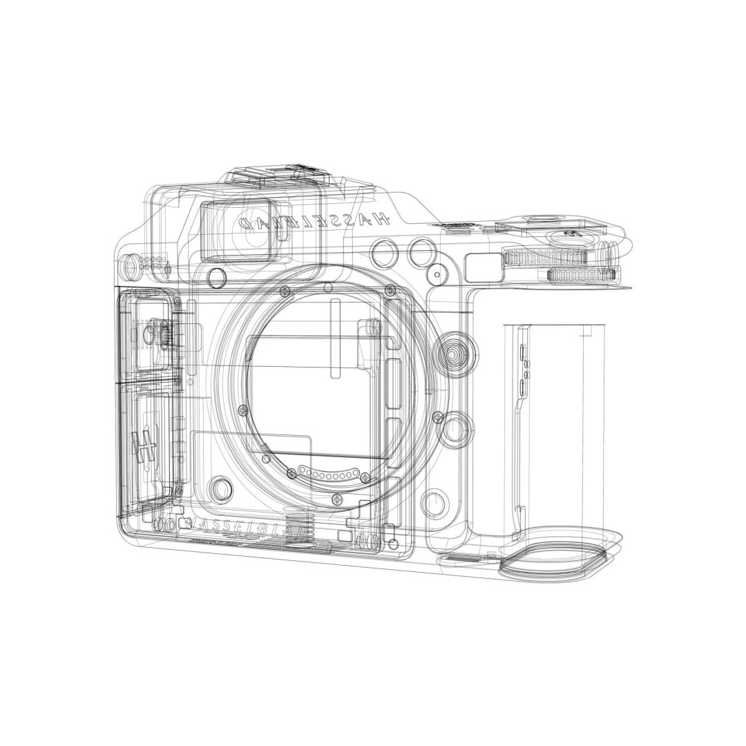 Hasselblad X2D II 100C 3D Model – Realistic Camera Asset, FBX & OBJ