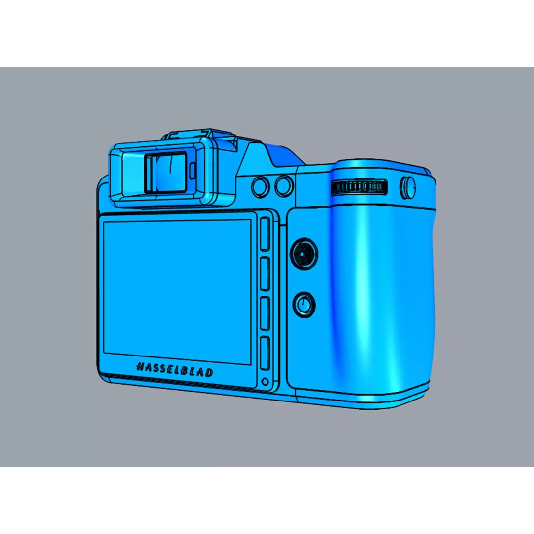 Hasselblad X2D II 100C 3D Model – Realistic Camera Asset, FBX & OBJ - View 22