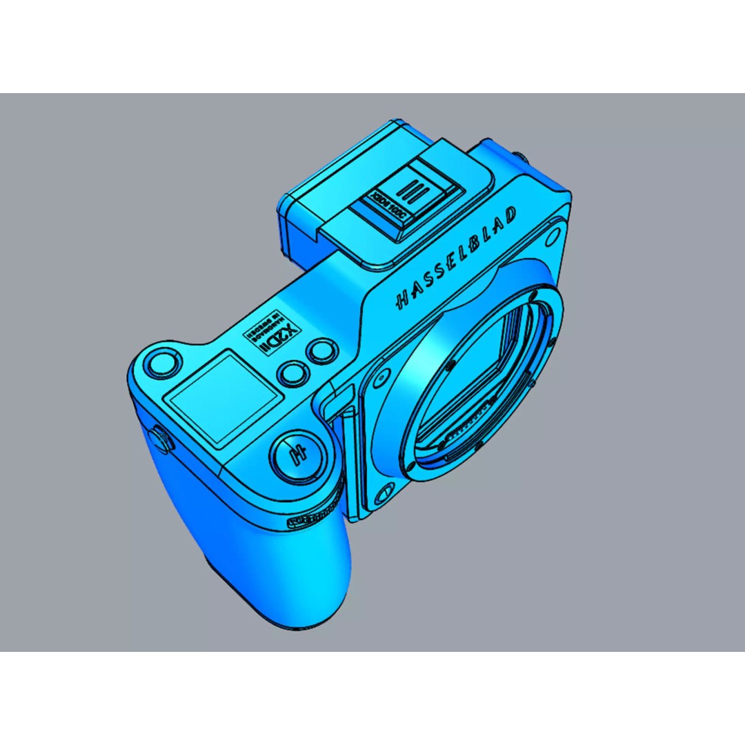 Hasselblad X2D II 100C 3D Model – Realistic Camera Asset, FBX & OBJ - View 23