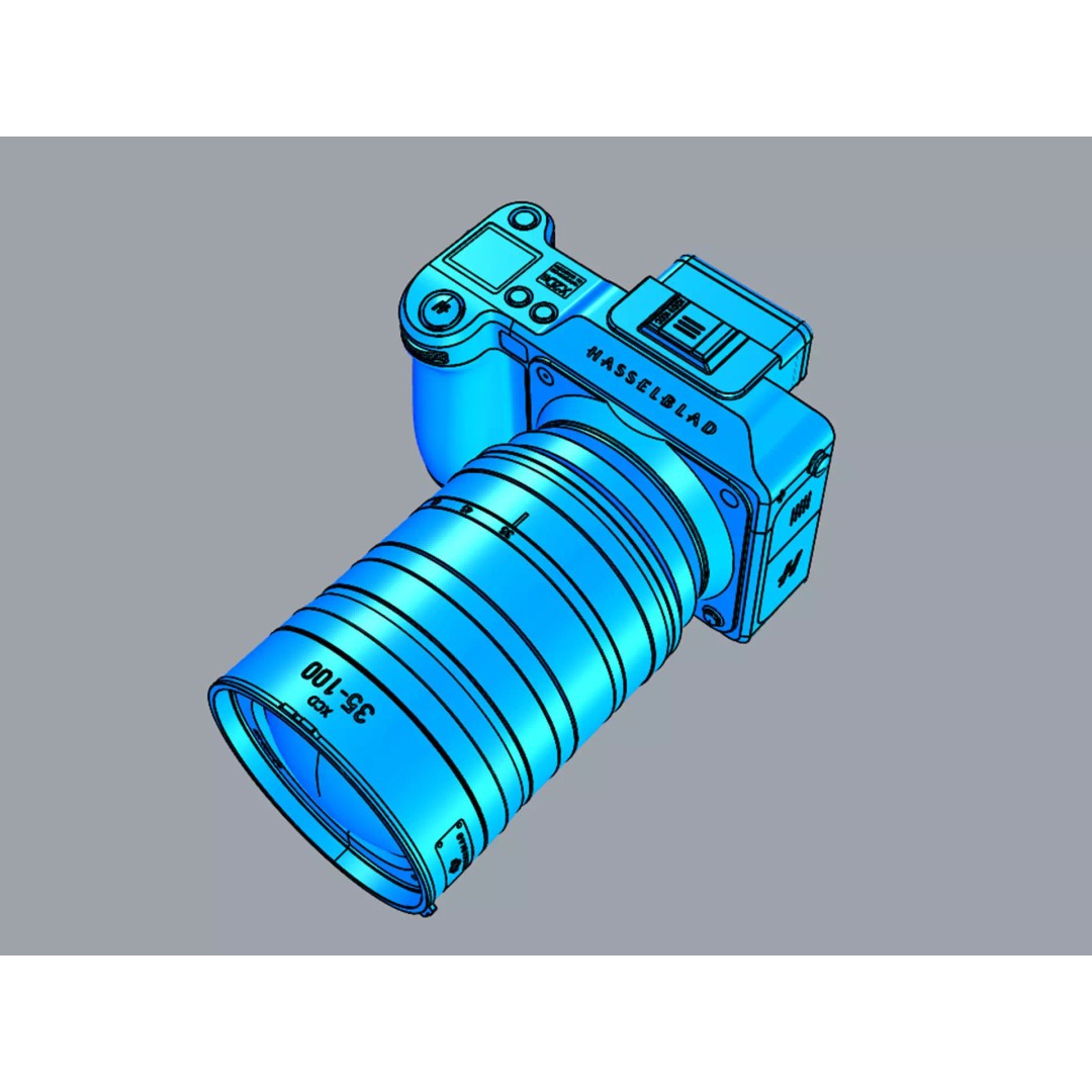 Hasselblad X2D II 100C 3D Model – Realistic Camera Asset, FBX & OBJ - View 25