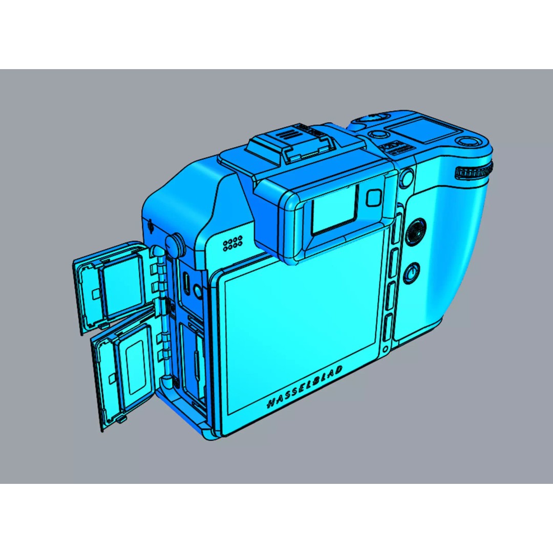 Hasselblad X2D II 100C 3D Model – Realistic Camera Asset, FBX & OBJ - View 28