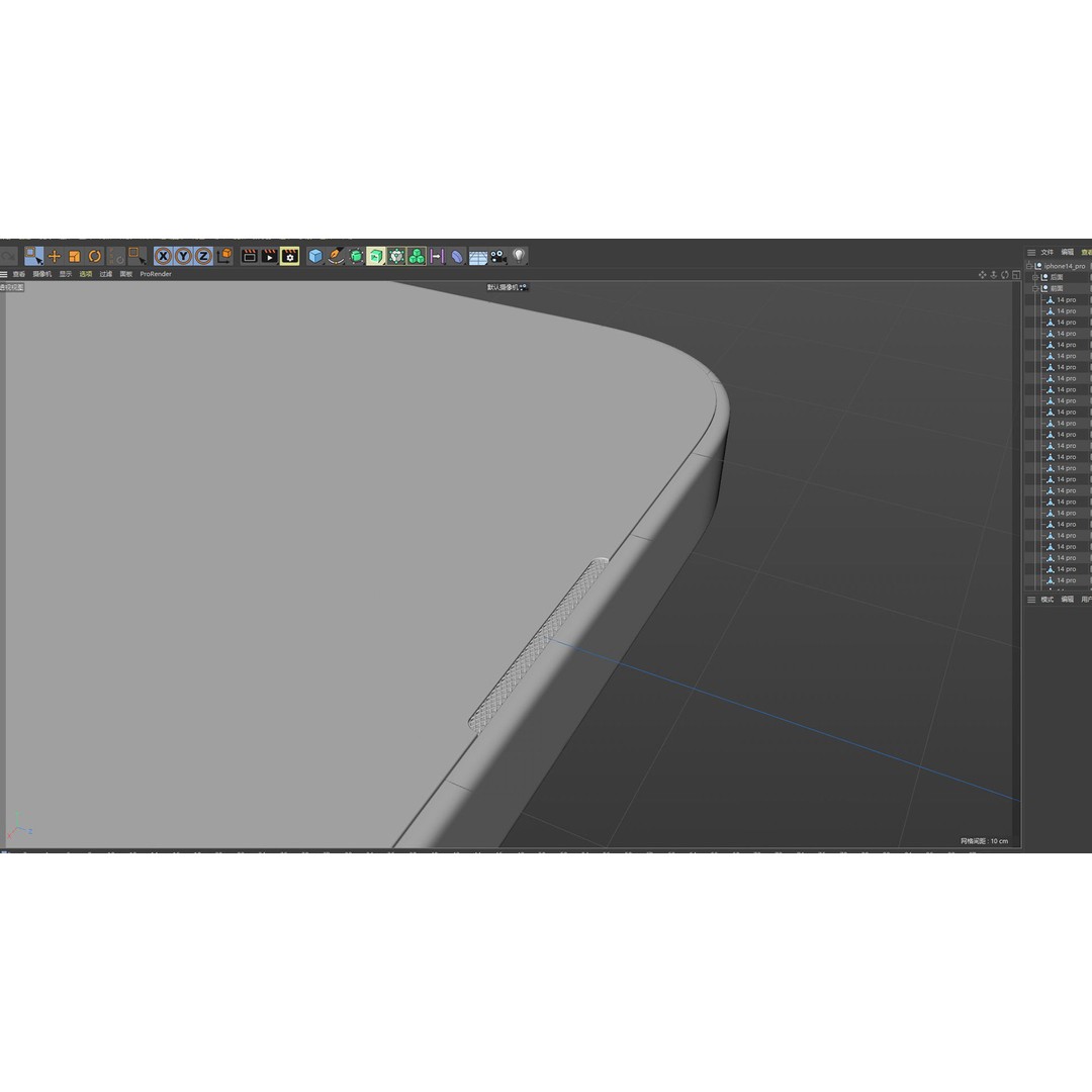 Apple iPhone 14 Pro 3D Model – High-Quality Mobile Phone Asset, FBX, OBJ