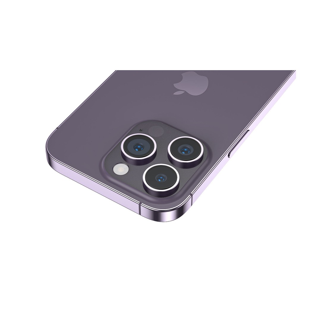 Apple iPhone 14 Pro 3D Model – High-Quality Mobile Phone Asset, FBX, OBJ - View 11