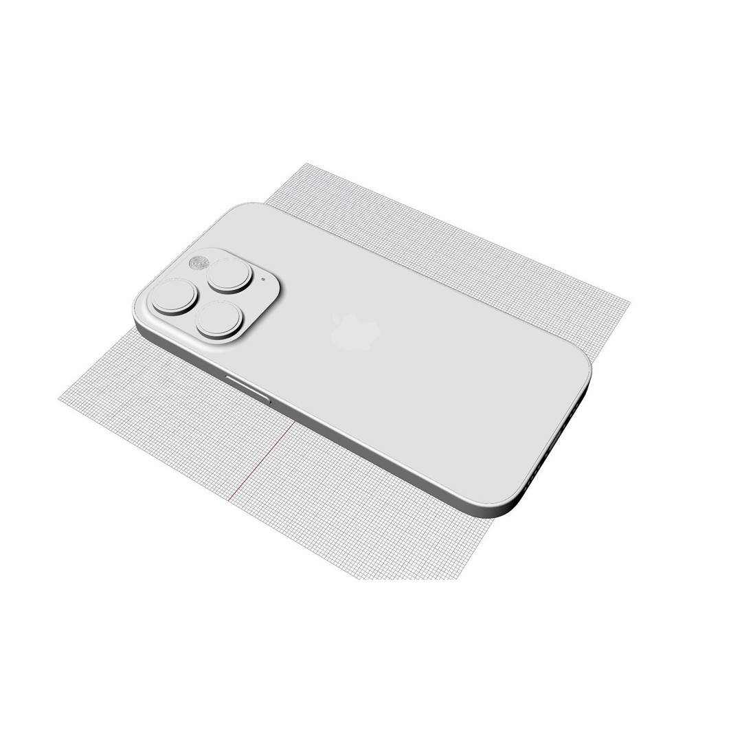 Apple iPhone 14 Pro 3D Model – High-Quality Mobile Phone Asset, FBX, OBJ - View 18
