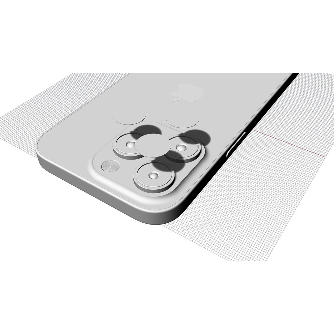 Apple iPhone 14 Pro 3D Model – High-Quality Mobile Phone Asset, FBX, OBJ - View 21