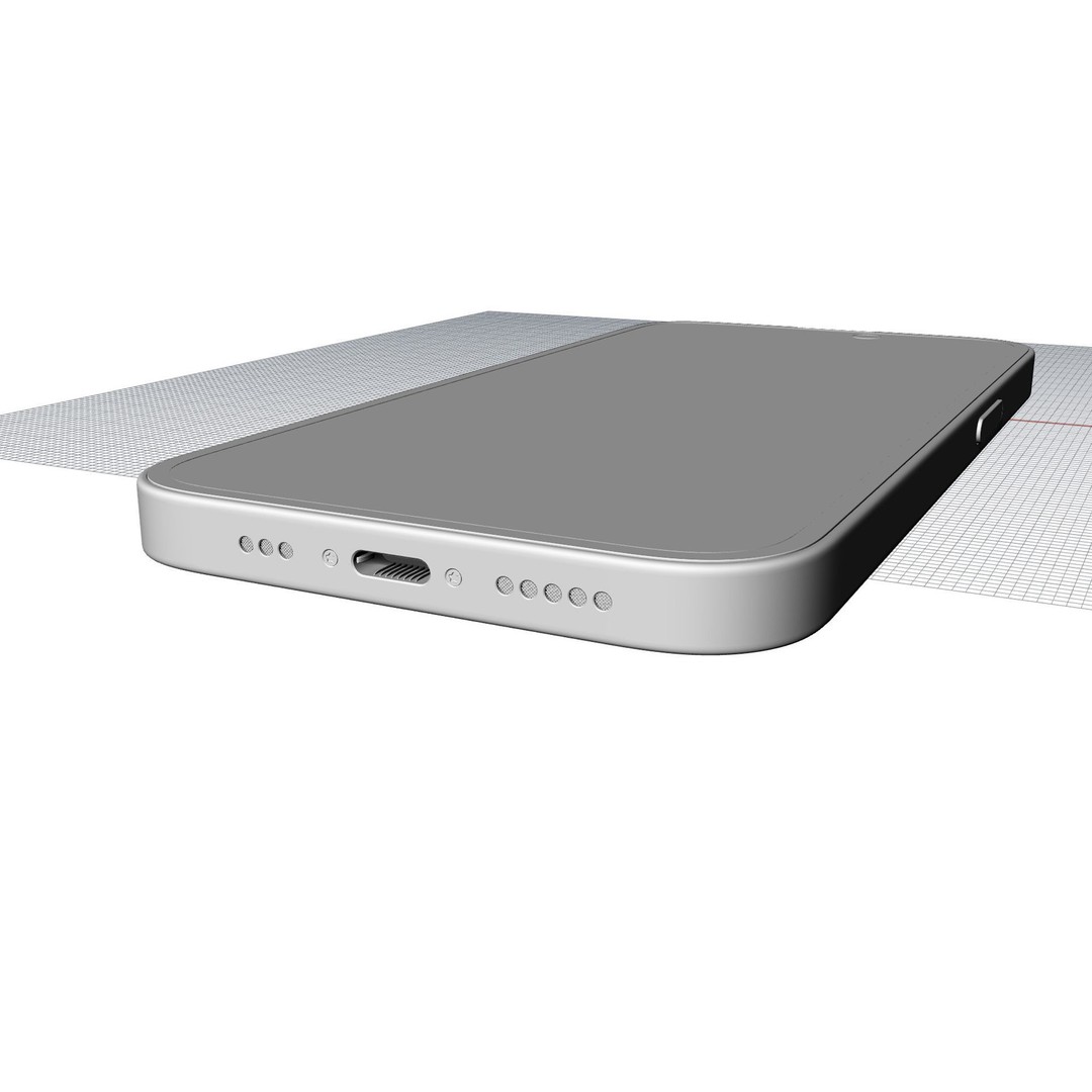 Apple iPhone 14 Pro 3D Model – High-Quality Mobile Phone Asset, FBX, OBJ - View 22
