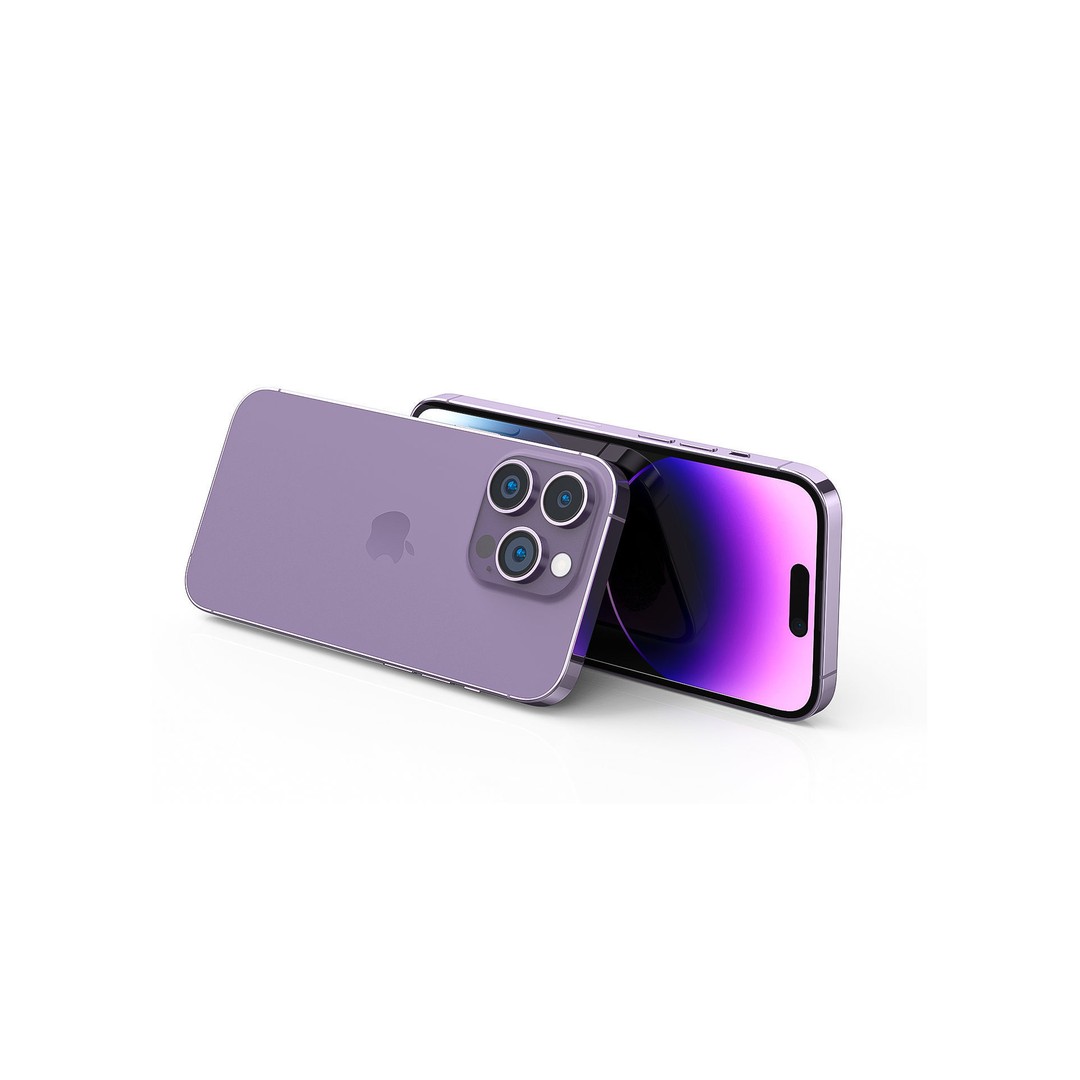 Apple iPhone 14 Pro 3D Model – High-Quality Mobile Phone Asset, FBX, OBJ - View 4