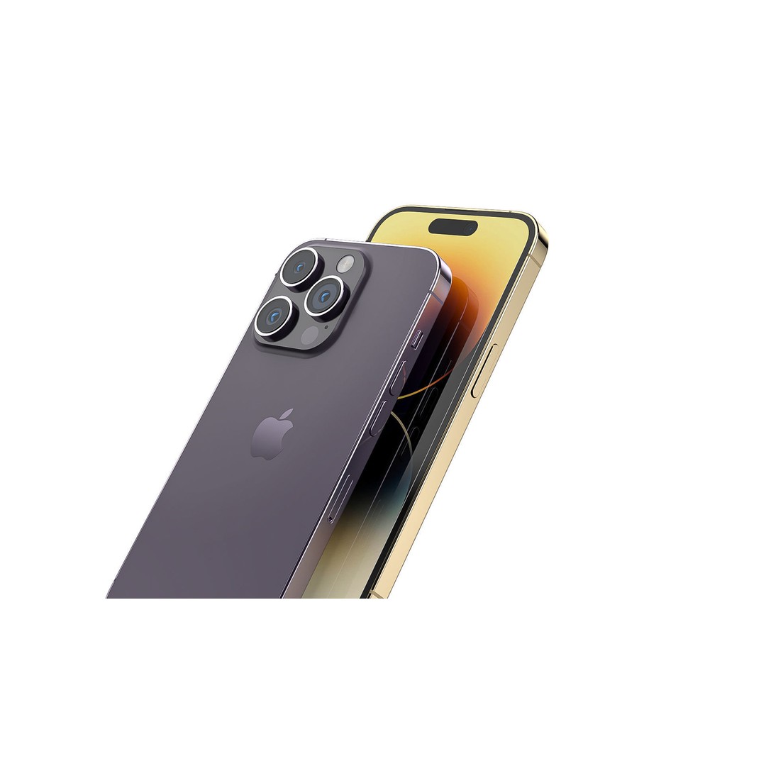Apple iPhone 14 Pro 3D Model – High-Quality Mobile Phone Asset, FBX, OBJ - View 5