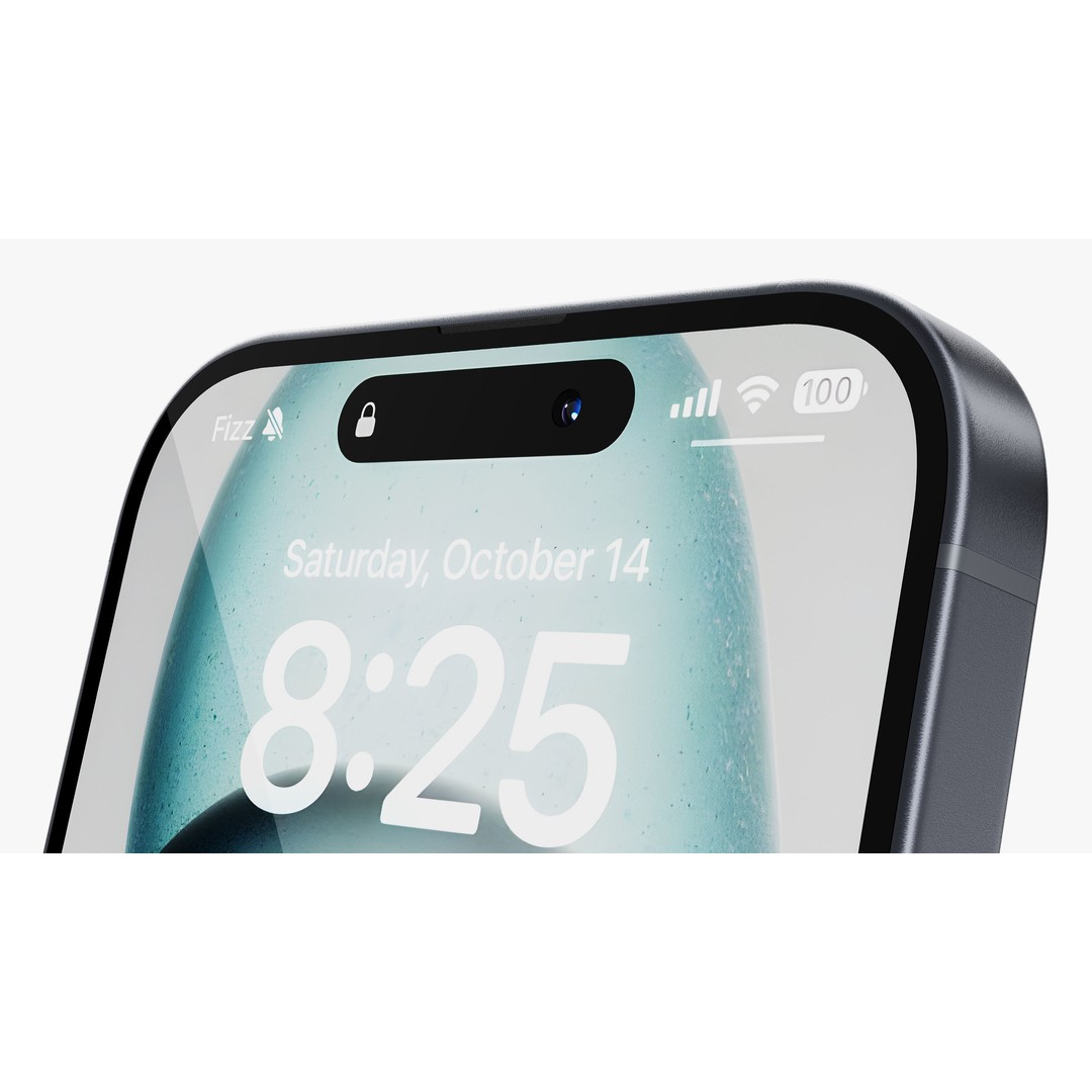 iPhone 15 & 15 Plus Black 3D Model – High Poly PBR Asset, FBX & OBJ - View 19