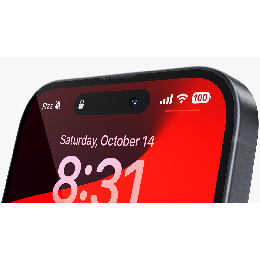 iPhone 15 & 15 Plus Black 3D Model – High Poly PBR Asset, FBX & OBJ - View 23