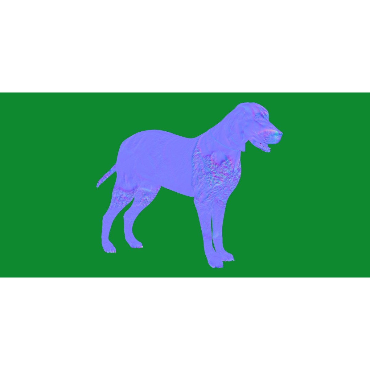 Grand Bleu De Gascogne Dog - Low-Poly Game-Ready 3D Model - View 13