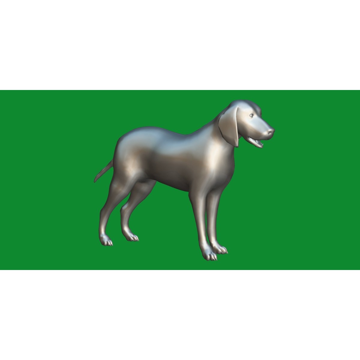 Grand Bleu De Gascogne Dog - Low-Poly Game-Ready 3D Model - View 16