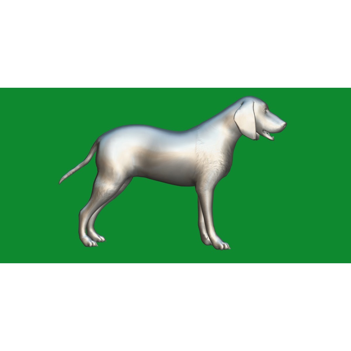 Grand Bleu De Gascogne Dog - Low-Poly Game-Ready 3D Model - View 17