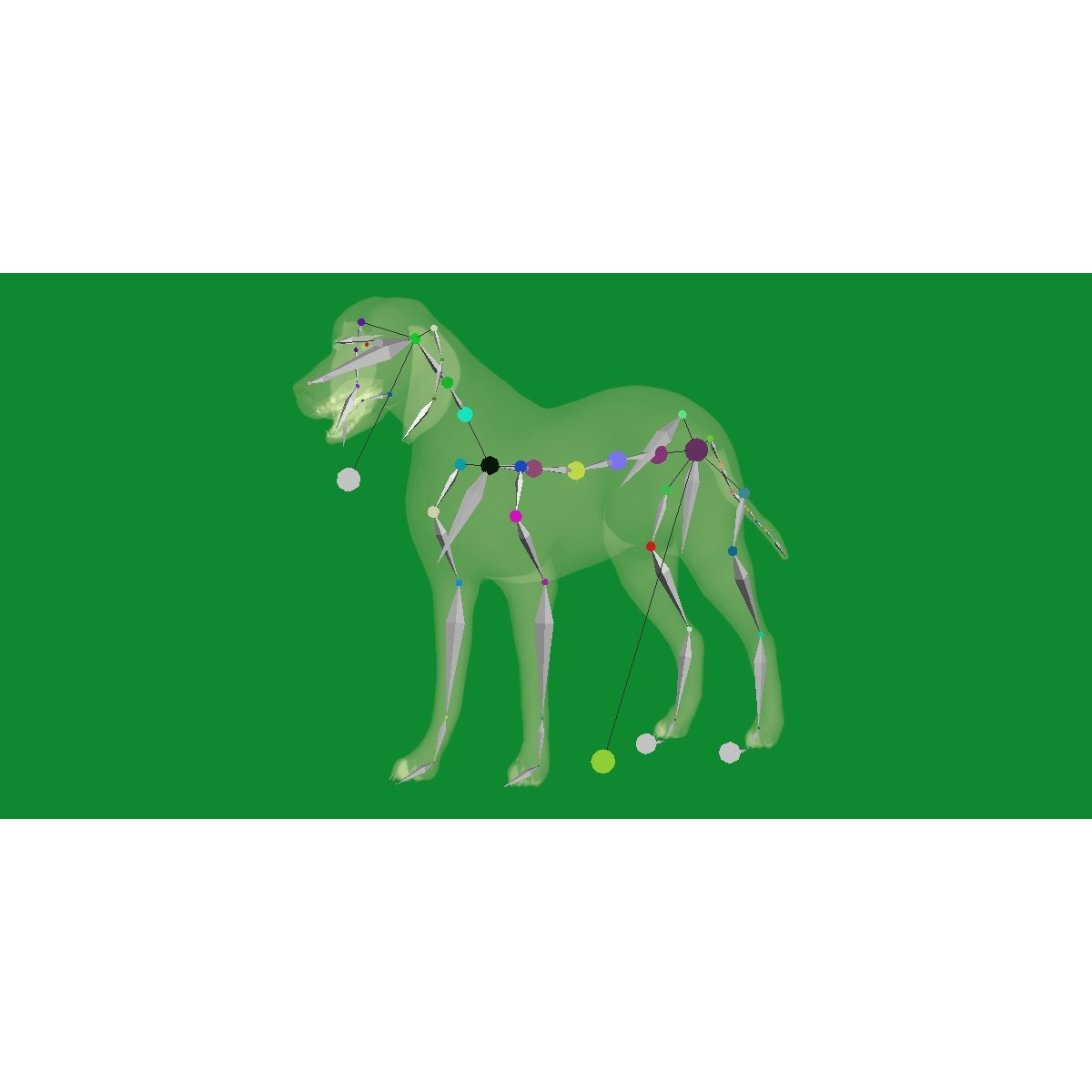 Grand Bleu De Gascogne Dog - Low-Poly Game-Ready 3D Model - View 30