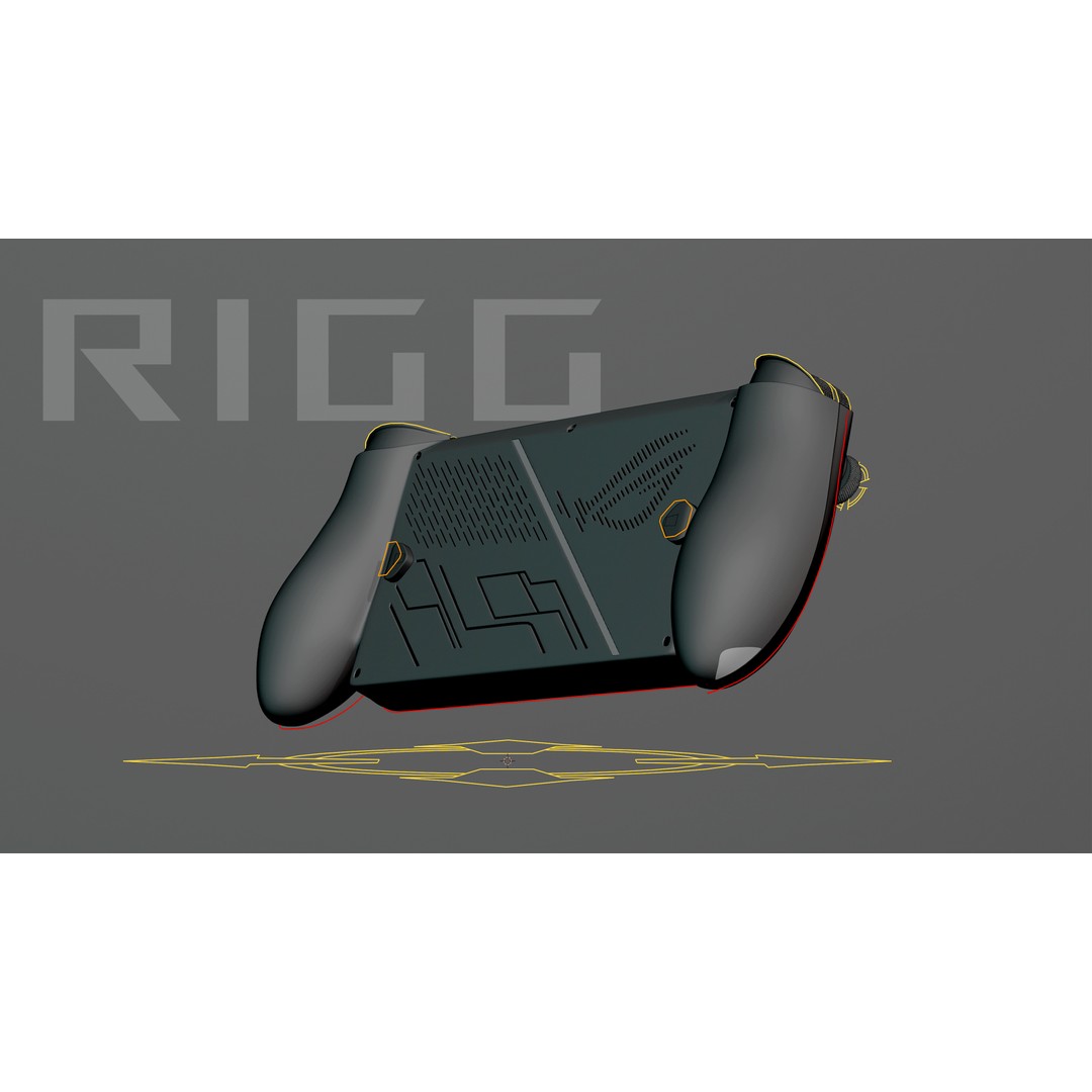 Xbox Ally X 3D Model – Realistic Game Console, Rigged, PBR Textures - View 10