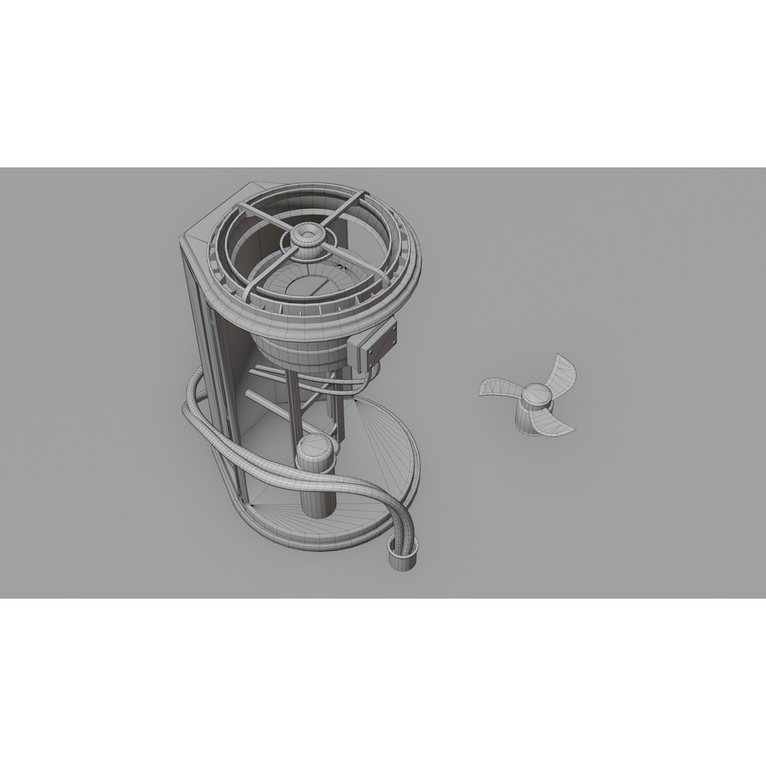 Air Conditioner 3D Model – Low Poly PBR Asset for Games, FBX - View 16