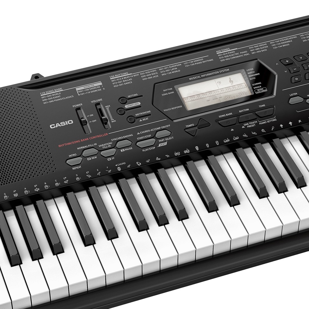 CASIO Synthesizer 3D Model – High Poly Musical Equipment, FBX, OBJ - View 10