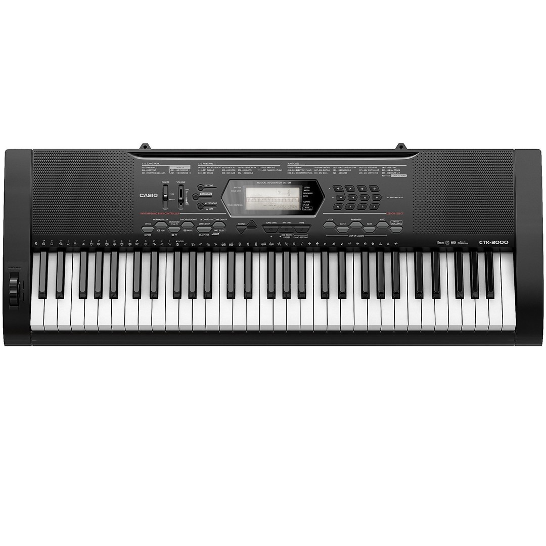 CASIO Synthesizer 3D Model – High Poly Musical Equipment, FBX, OBJ - View 3