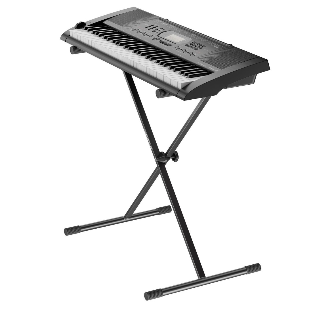 CASIO Synthesizer 3D Model – High Poly Musical Equipment, FBX, OBJ - View 6