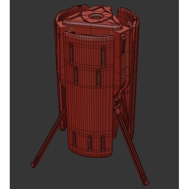 Sci-Fi Scanner 3D Model – Low Poly PBR Game Asset, FBX & More