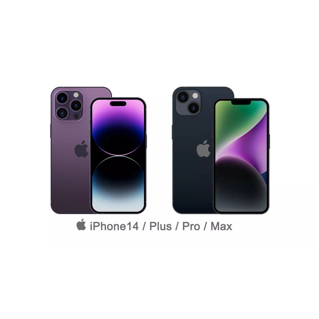 Apple iPhone 14 3D Model – High Poly PBR Game Asset, FBX, OBJ - View 2