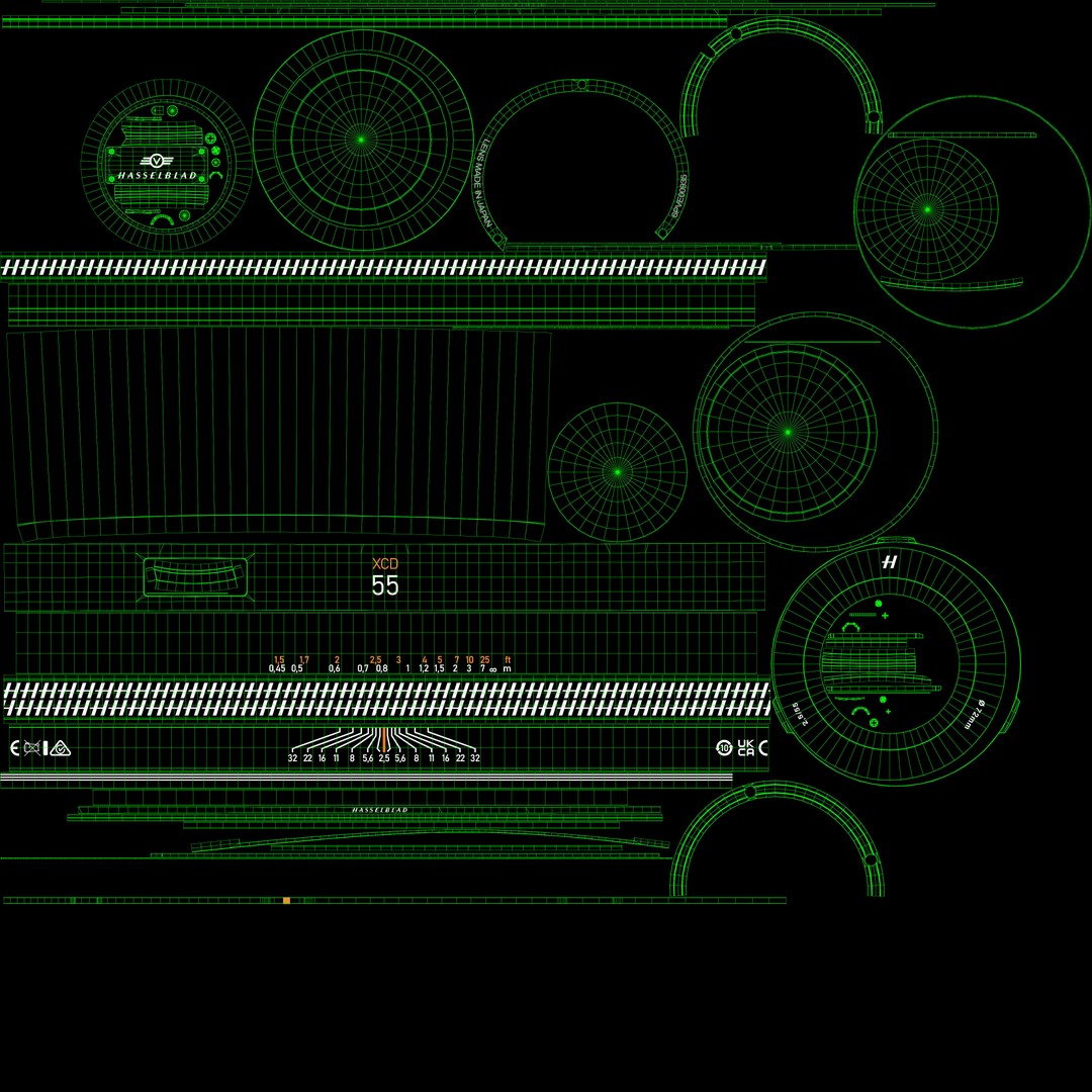 Hasselblad X2D 100c Camera 3D Model – High Poly PBR Asset, FBX