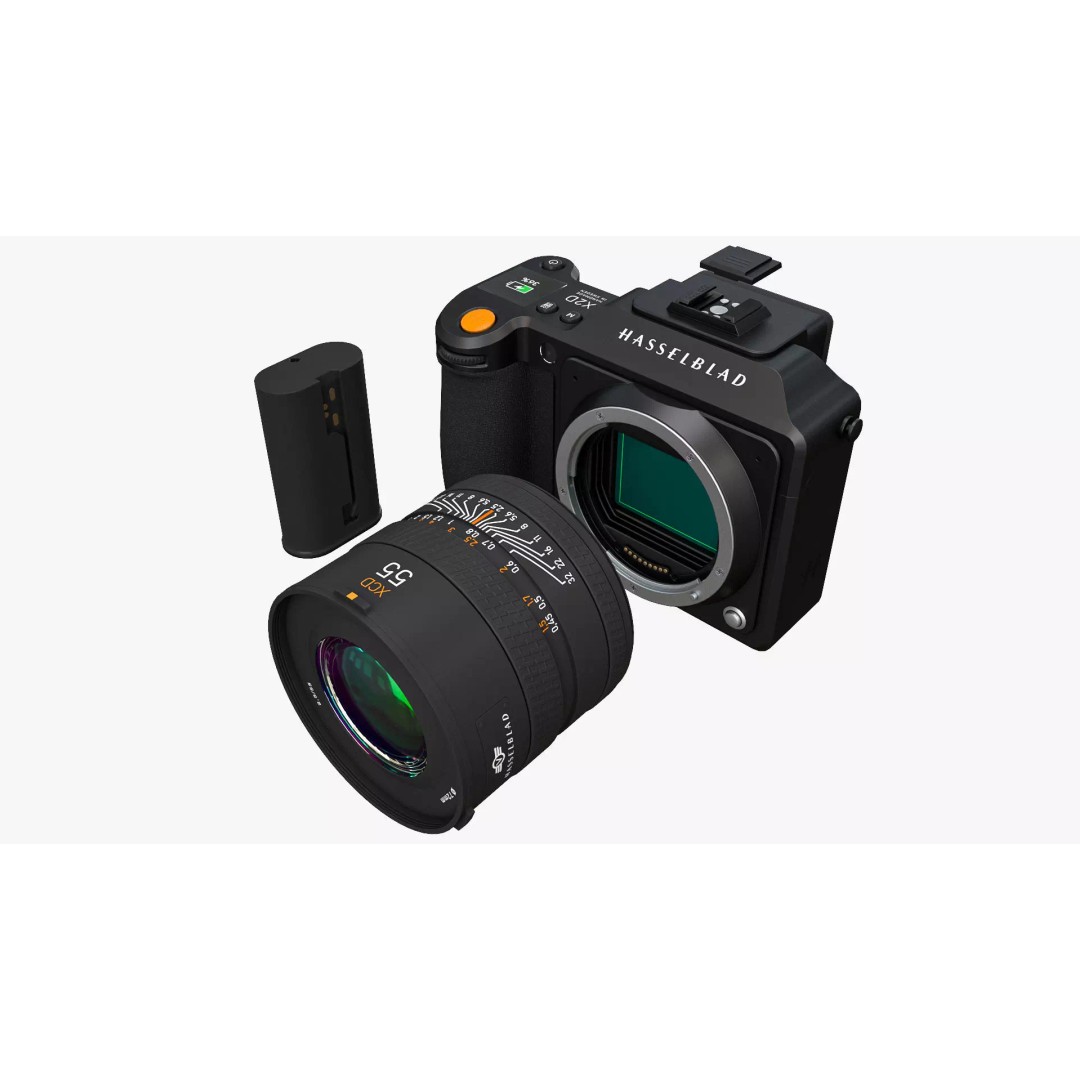 Hasselblad X2D 100c Camera 3D Model – High Poly PBR Asset, FBX - View 2