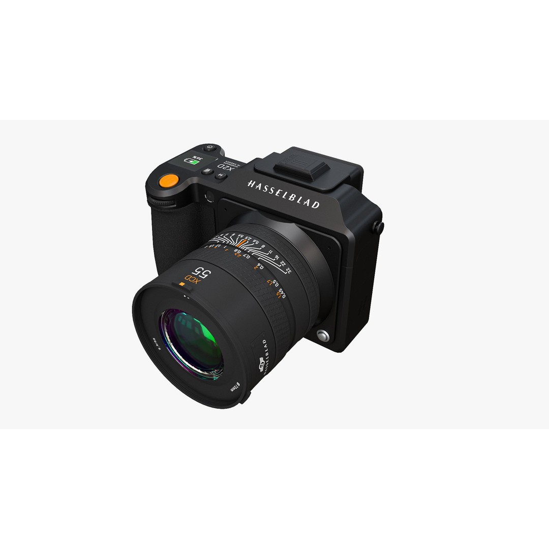 Hasselblad X2D 100c Camera 3D Model – High Poly PBR Asset, FBX - View 3