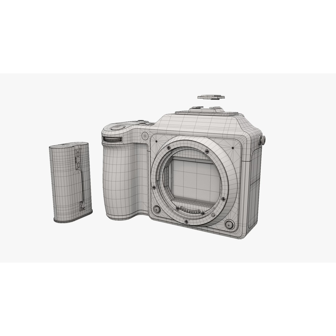 Hasselblad X2D 100c Camera 3D Model – High Poly PBR Asset, FBX - View 30