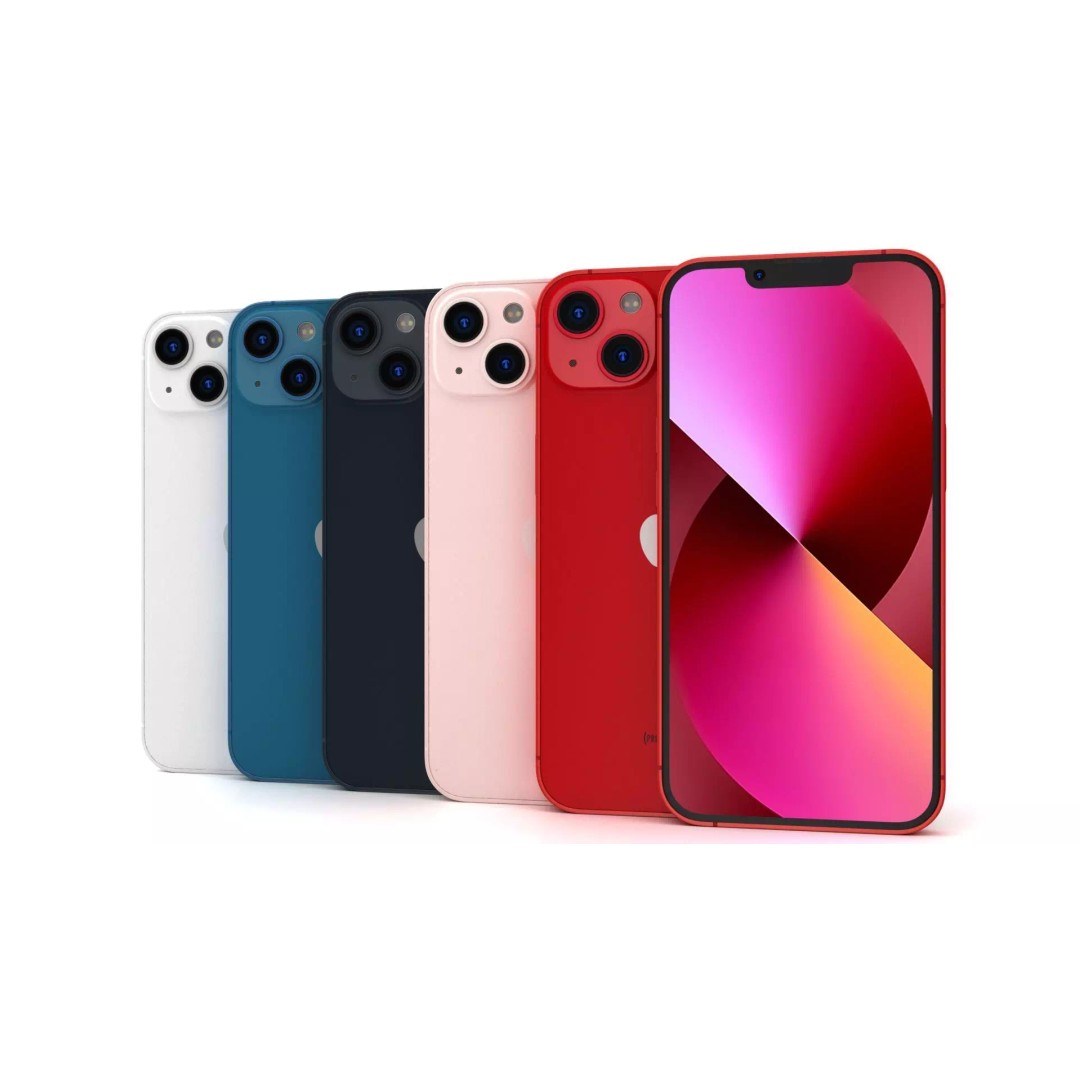 Apple iPhone 13 3D Model – High Poly PBR Asset, FBX, OBJ - View 2