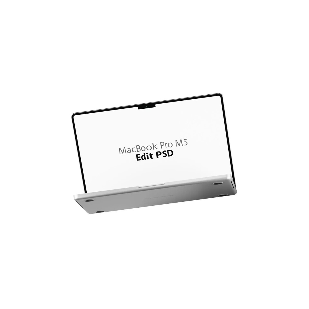 MacBook Pro M5 3D Model – High Poly Laptop, After Effects & Cinema 4D - View 5