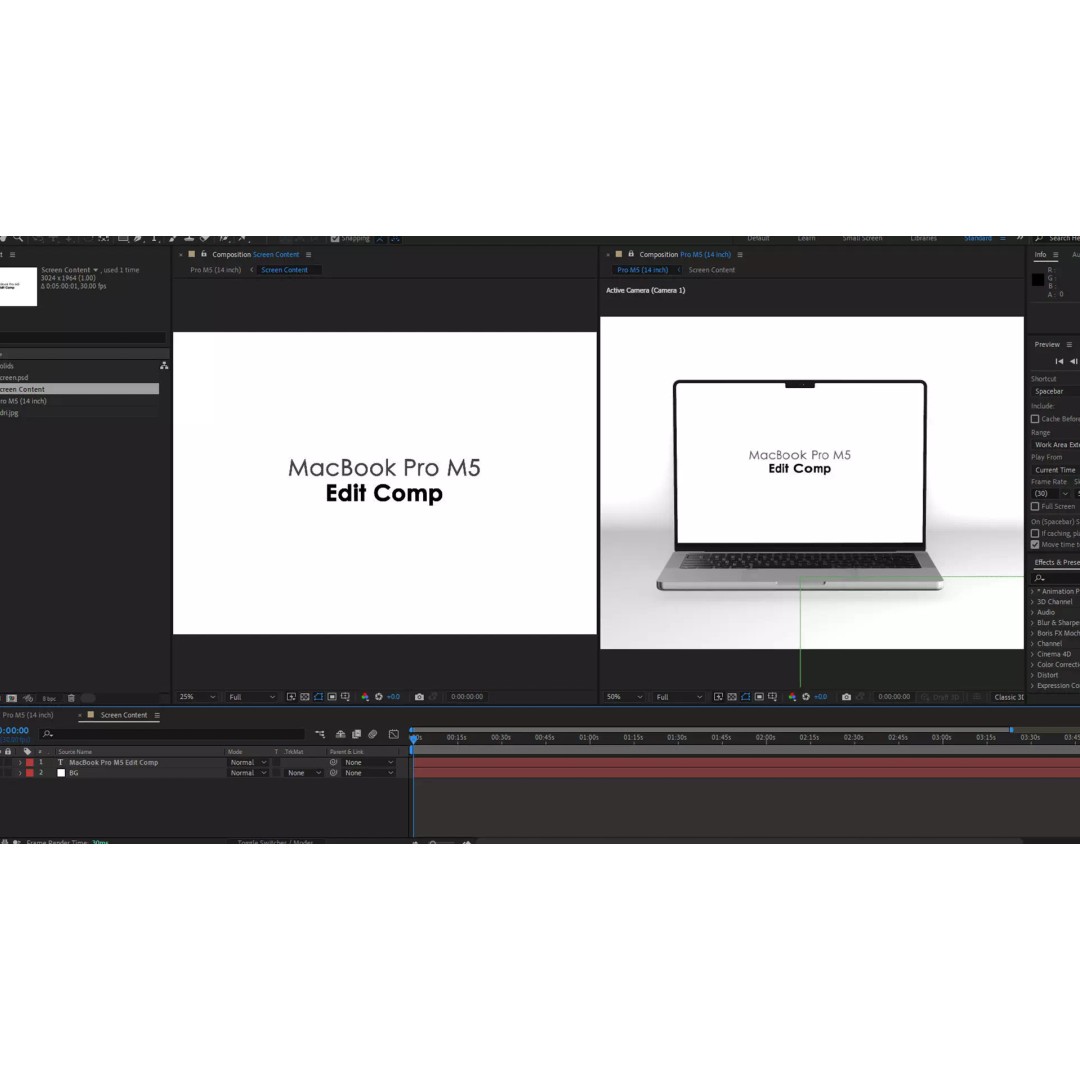 MacBook Pro M5 3D Model – High Poly Laptop, After Effects & Cinema 4D - View 9