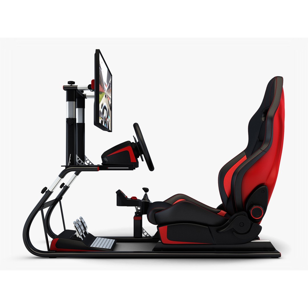 Racing Game Simulator Display 3D Model – High Poly PBR Asset, FBX, OBJ - View 9