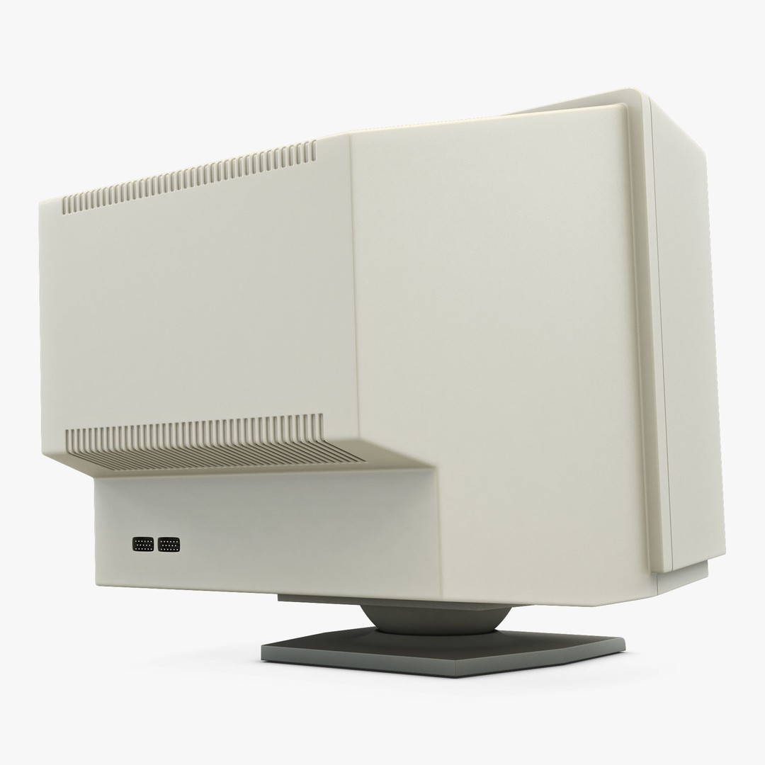 CRT Monitor 3D Model – High Poly Retro Display, FBX, OBJ, STL - View 10