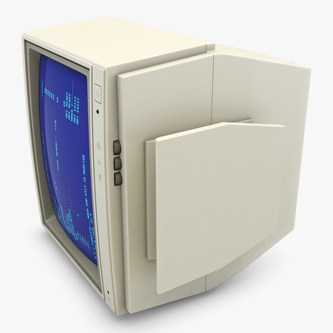 CRT Monitor 3D Model – High Poly Retro Display, FBX, OBJ, STL - View 13