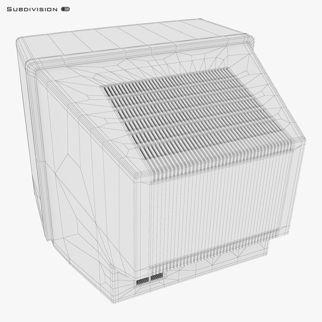 CRT Monitor 3D Model – High Poly Retro Display, FBX, OBJ, STL - View 21