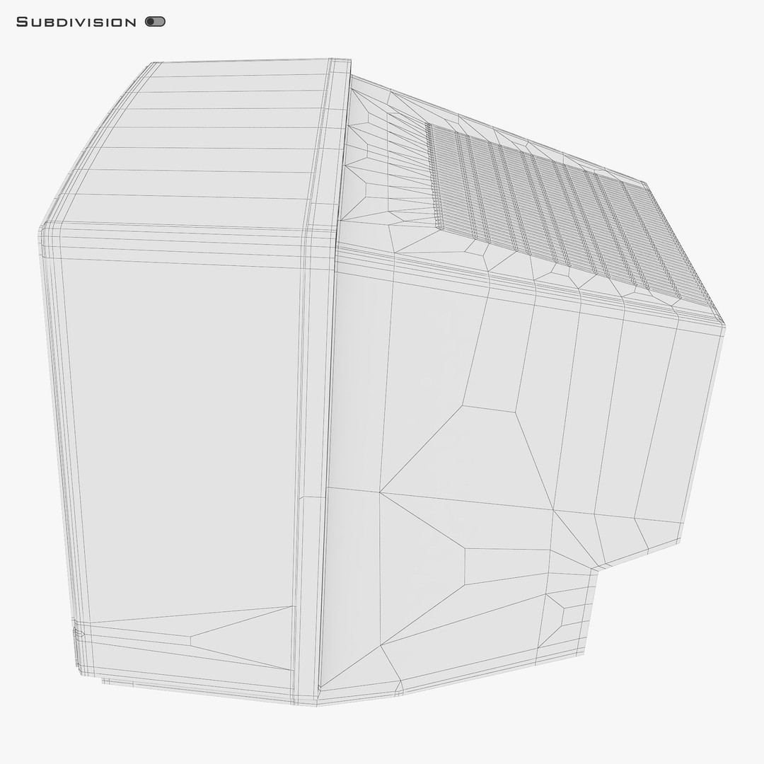 CRT Monitor 3D Model – High Poly Retro Display, FBX, OBJ, STL - View 27