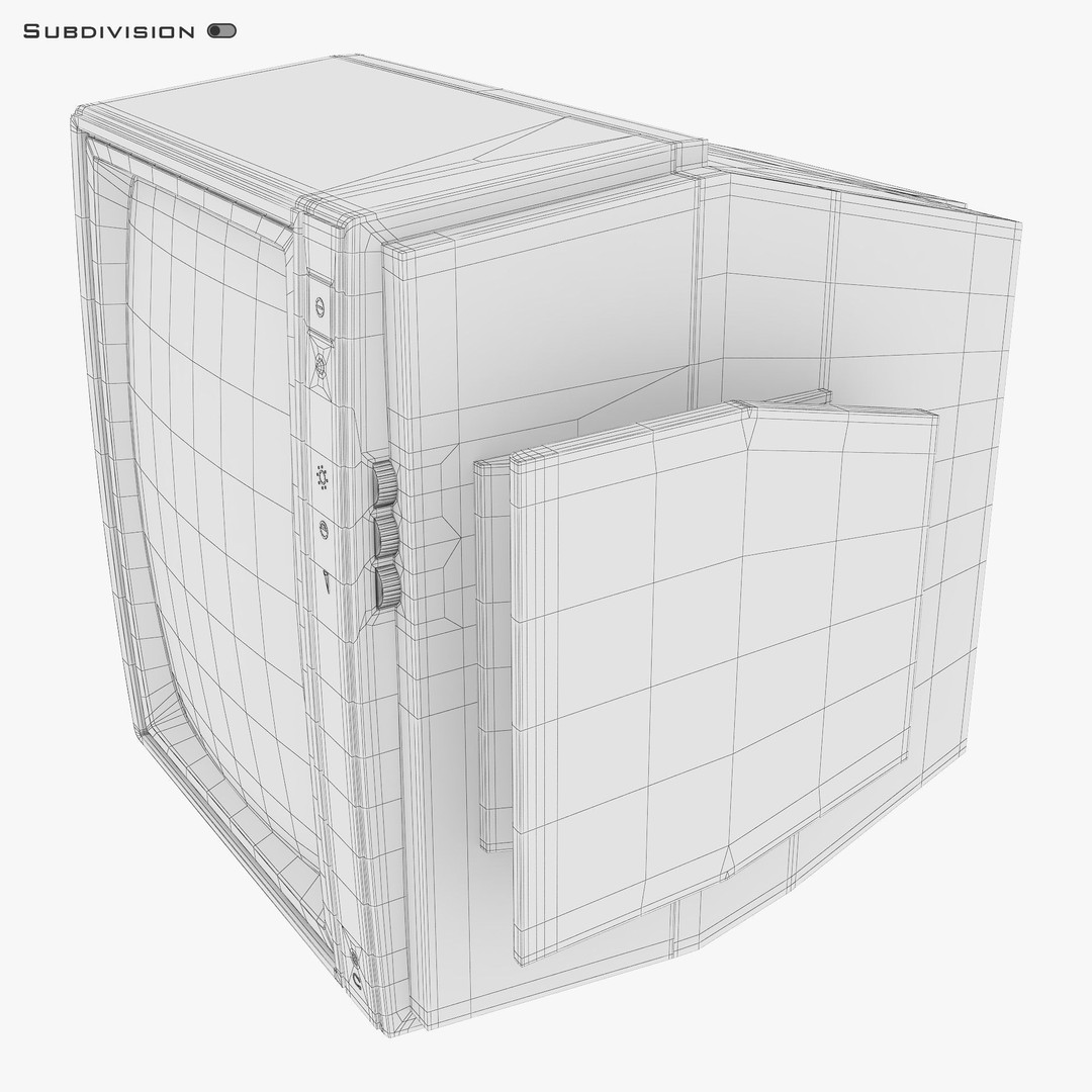 CRT Monitor 3D Model – High Poly Retro Display, FBX, OBJ, STL - View 35