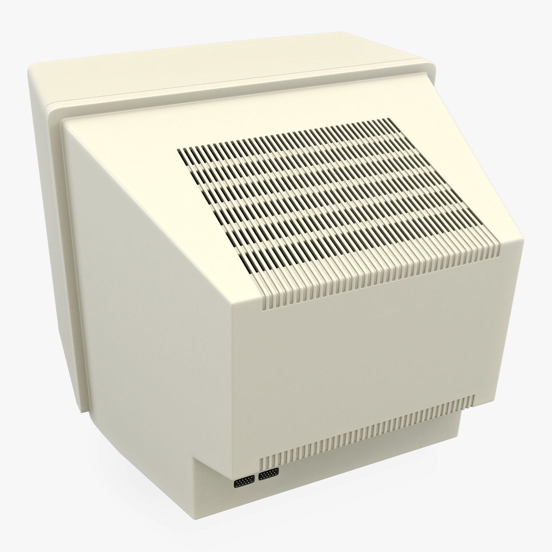 CRT Monitor 3D Model – High Poly Retro Display, FBX, OBJ, STL - View 6