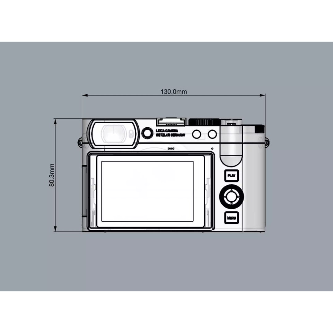 LEICA Q3 43 3D Model – Compact Digital Camera, PBR Textures, FBX - View 15