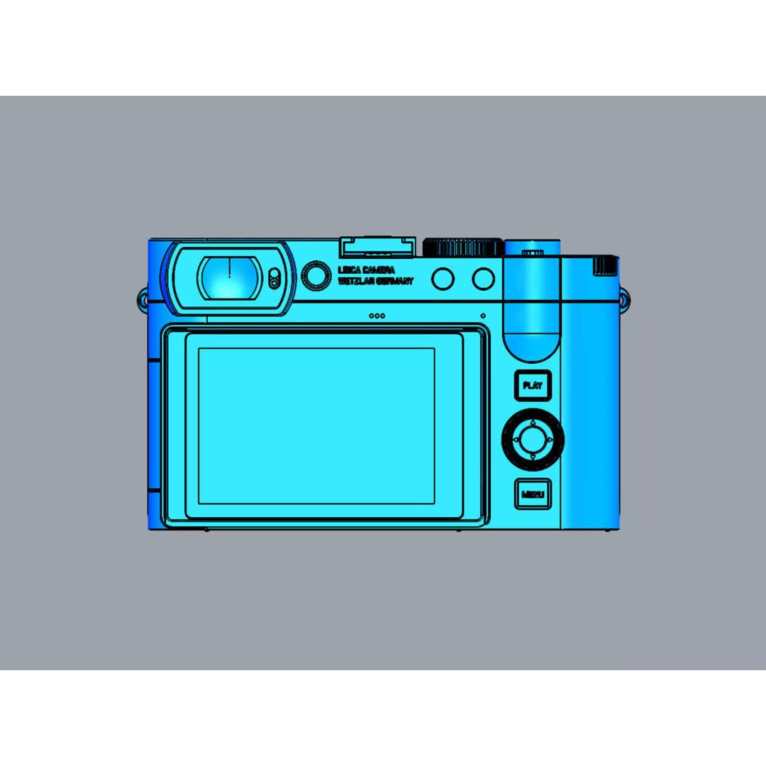 LEICA Q3 43 3D Model – Compact Digital Camera, PBR Textures, FBX - View 16