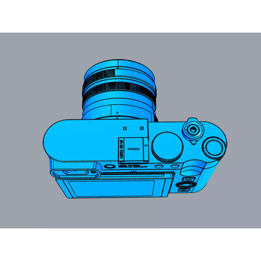 LEICA Q3 43 3D Model – Compact Digital Camera, PBR Textures, FBX - View 17