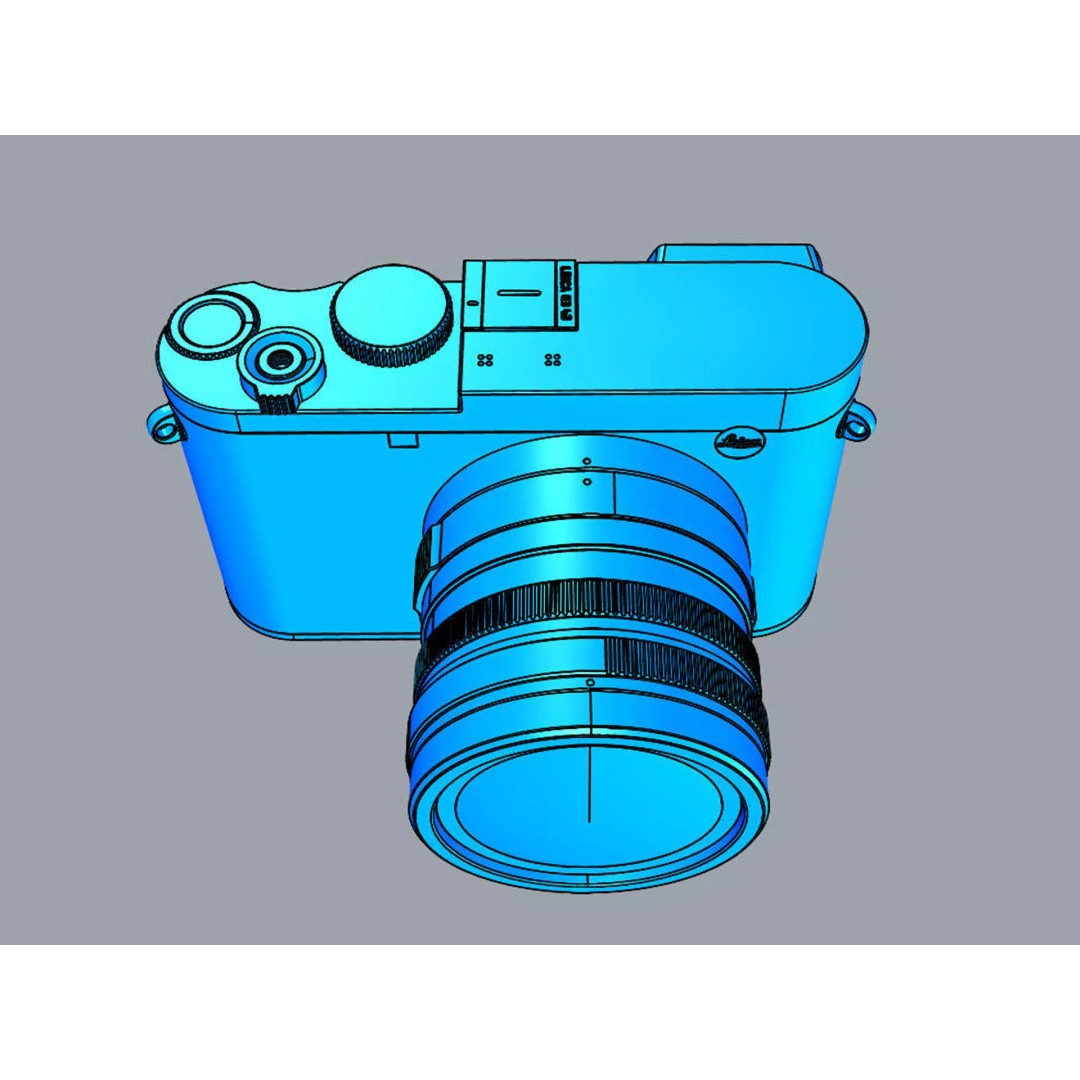 LEICA Q3 43 3D Model – Compact Digital Camera, PBR Textures, FBX - View 18