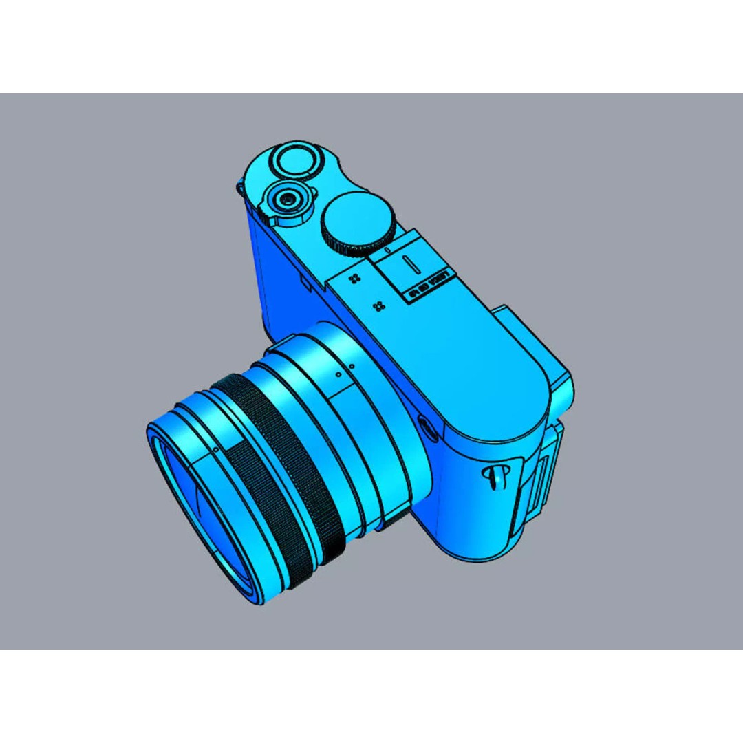 LEICA Q3 43 3D Model – Compact Digital Camera, PBR Textures, FBX - View 19