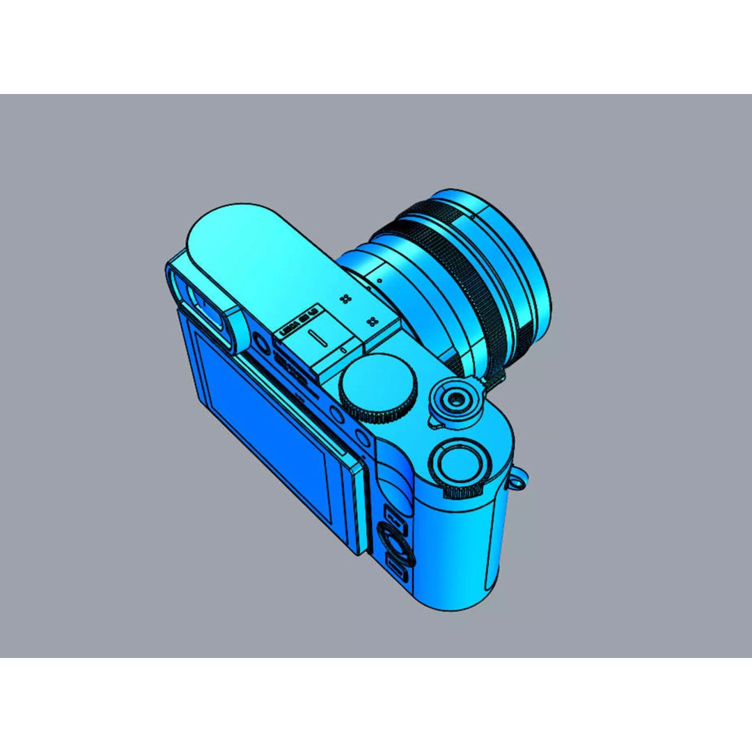 LEICA Q3 43 3D Model – Compact Digital Camera, PBR Textures, FBX - View 20