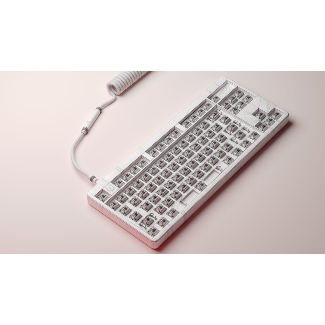 Mechanical Keyboard 3D Model – Arcade Style, PBR Textures, FBX - View 25