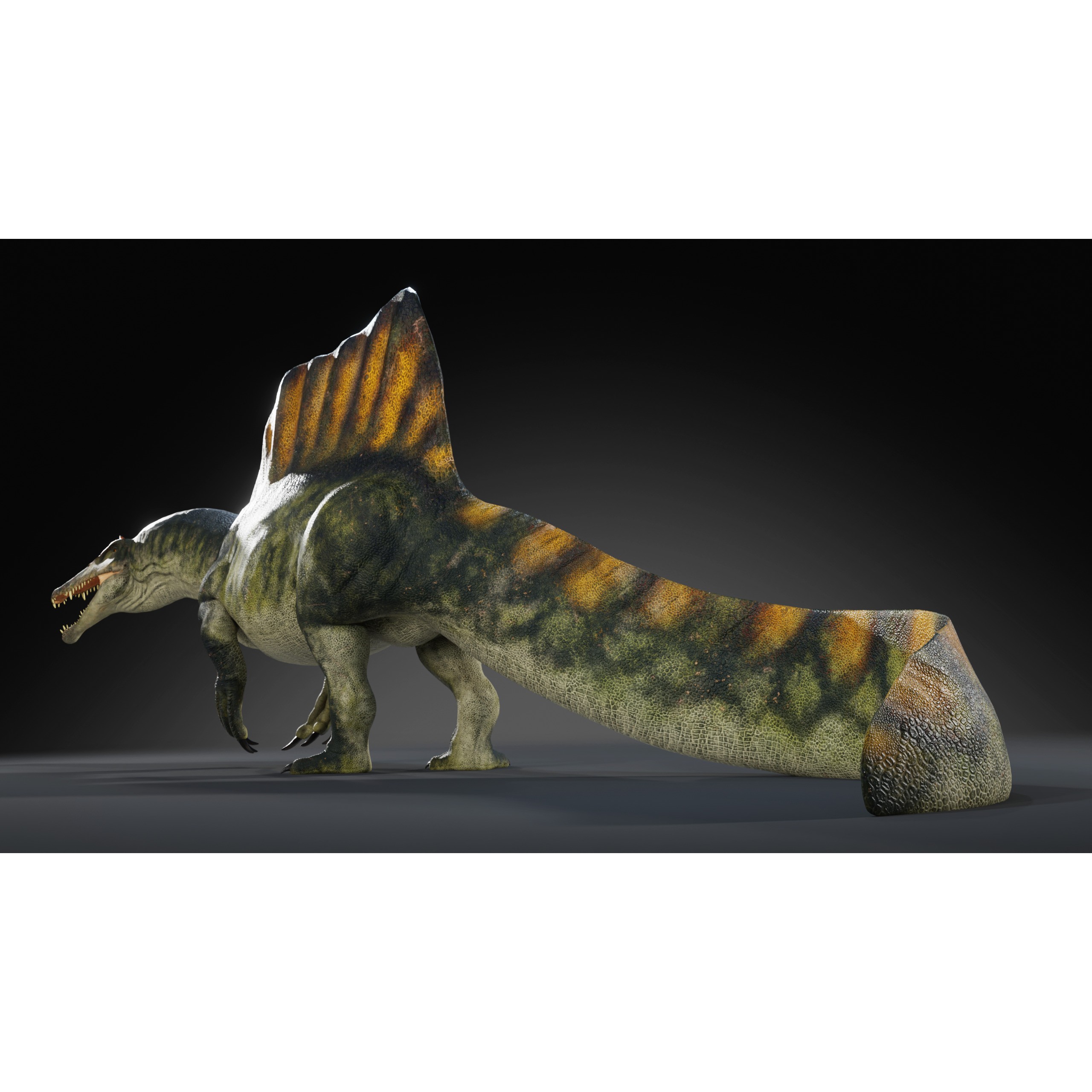Spinosaurus - Low-Poly Game-Ready 3D Model - View 10