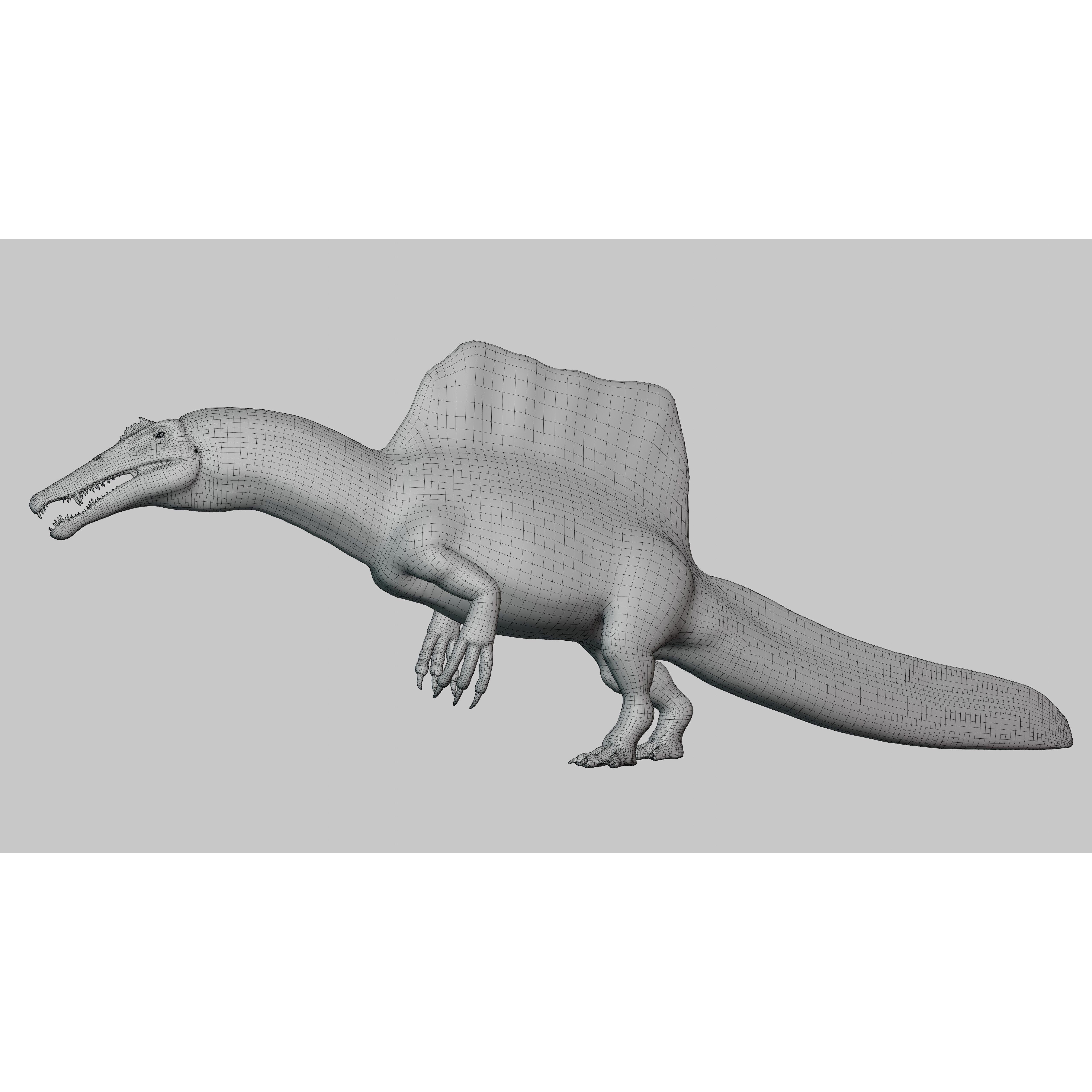 Spinosaurus - Low-Poly Game-Ready 3D Model - View 17